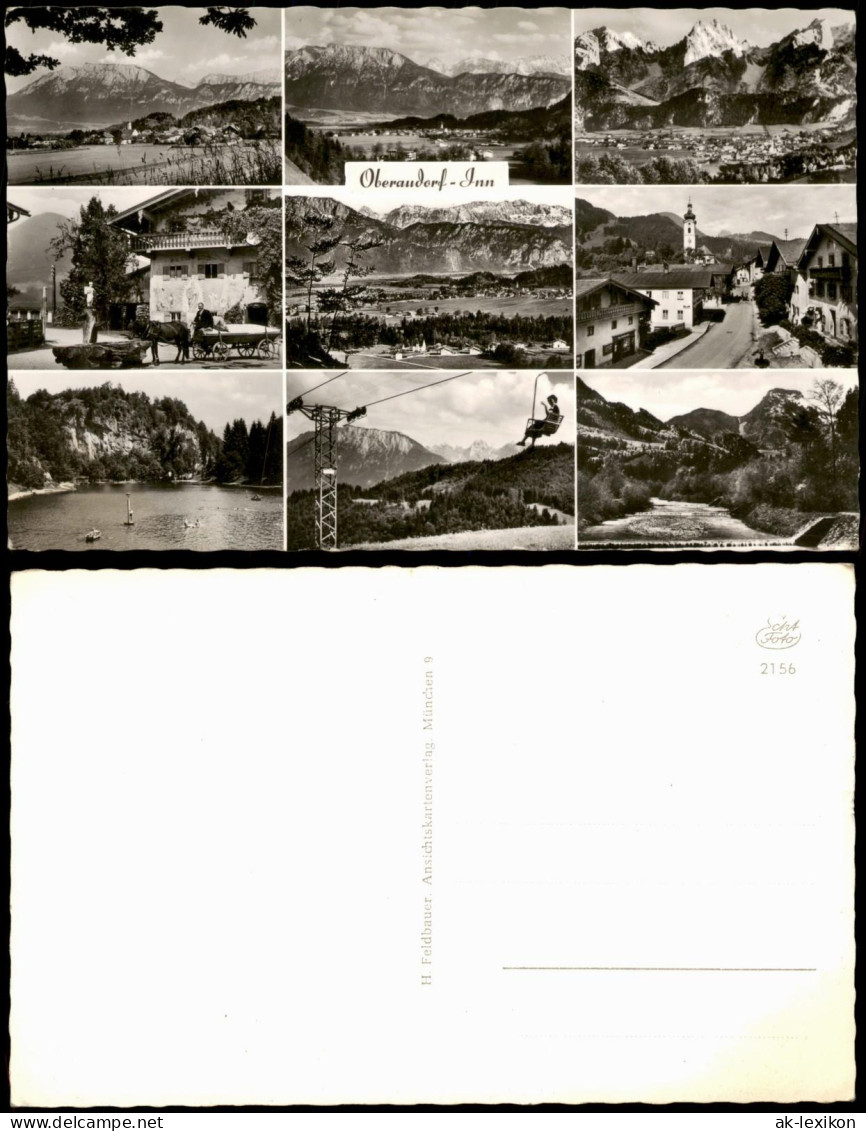 Ansichtskarte Oberaudorf Mehrbildkarte Mit 9 Orts- Und Umland-Ansichten 1957 - Other & Unclassified