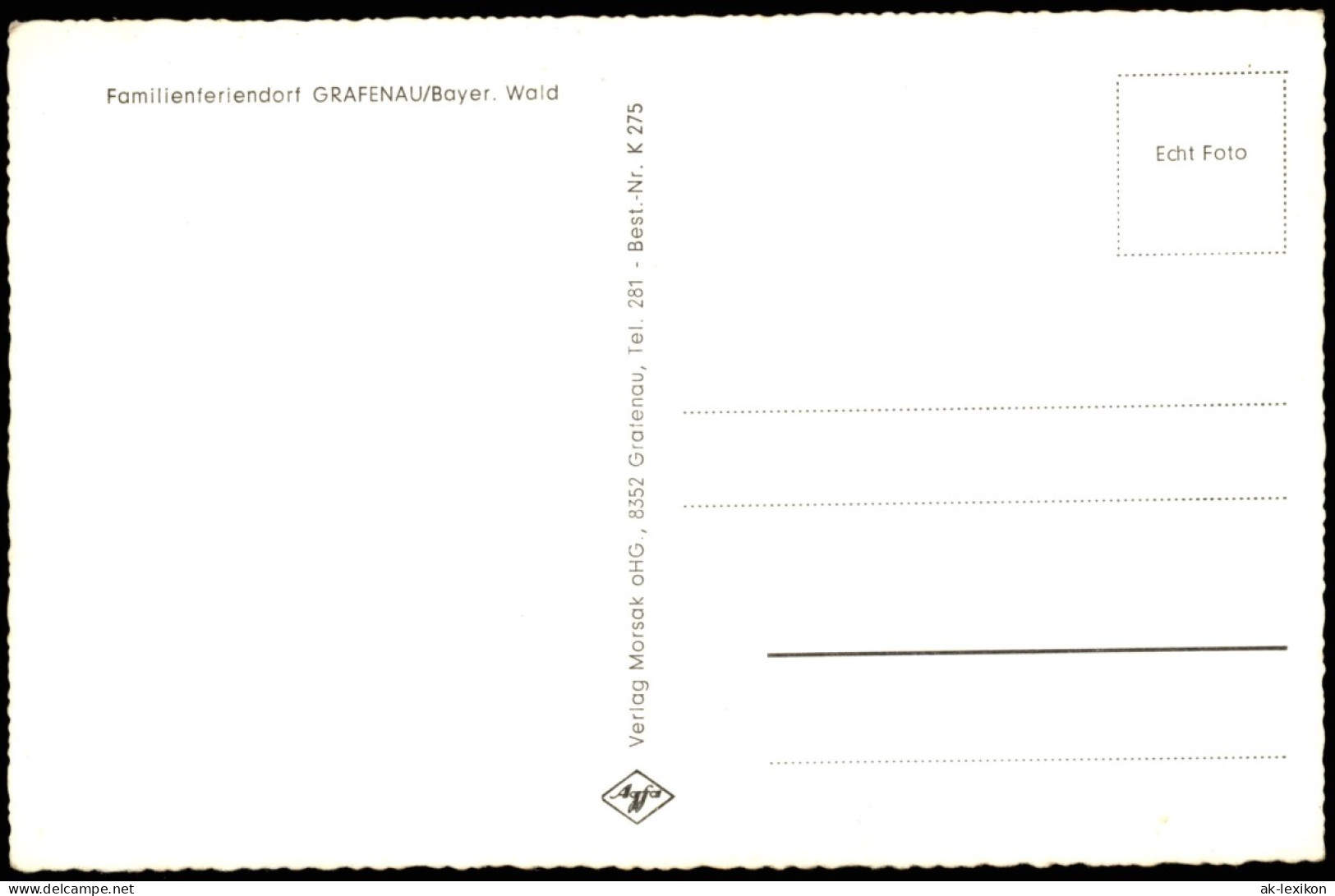 Ansichtskarte Grafenau (Niederbayern) Familienferiendorf GRAFENAU 1960 - Other & Unclassified