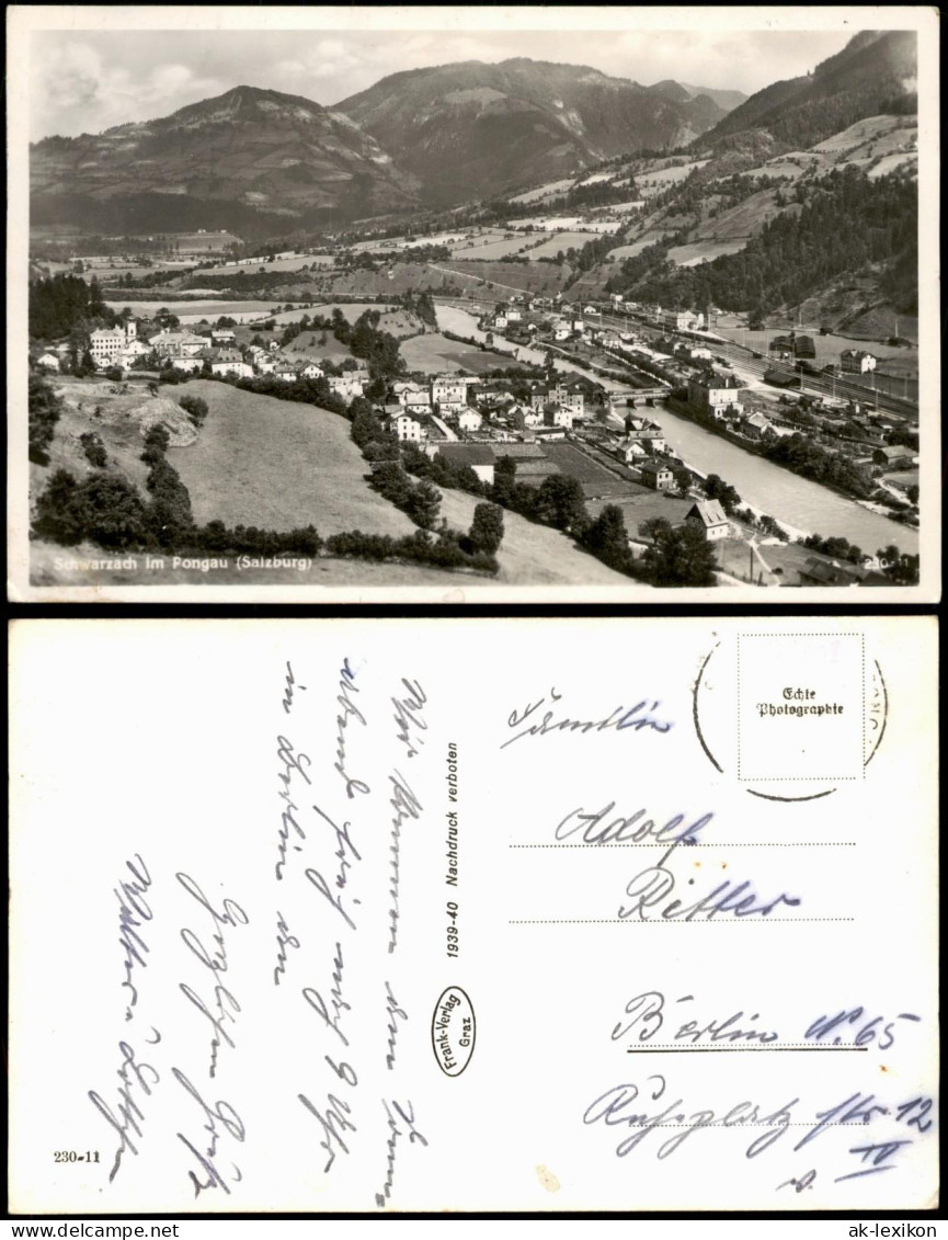 Ansichtskarte Schwarzach Im Pongau Panorama-Ansicht 1940 - Autres & Non Classés