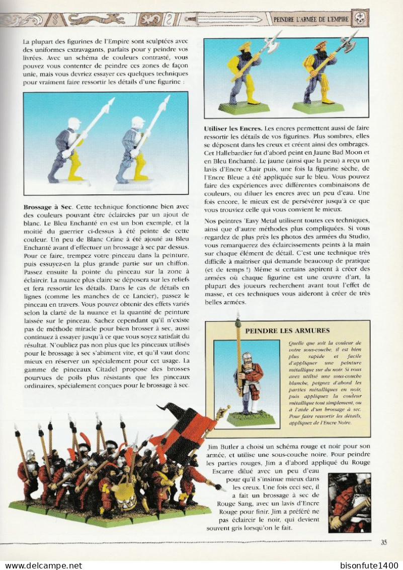 WARHAMMER : Livre De Base Pour Construire Une Armée De L'Empire Et Règles Du Jeu ( Voir Photos ) - Other & Unclassified