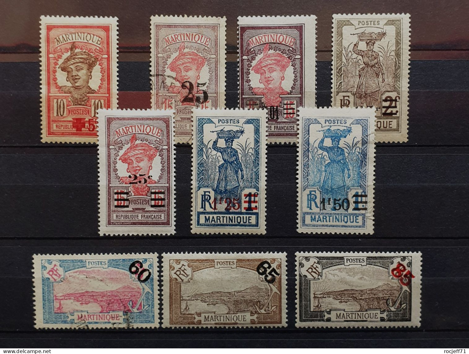 05 - 24 - Martinique - Lot De Timbres Surchargés - Tous * - MH - Unused Stamps