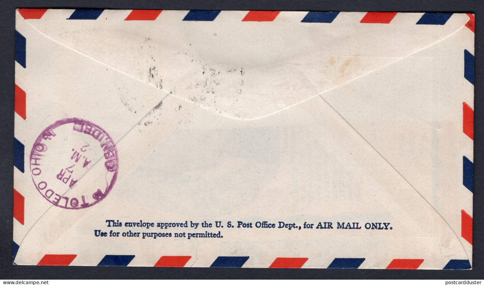 USA Detroit 1930 TAC Aircraft Show Cover. Airport Dedication (p1824) - Covers & Documents