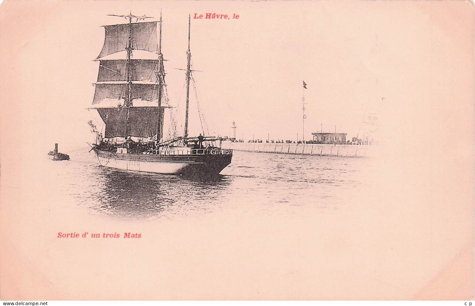 Le Havre  - Sortie D'Un Trois Mats   - CPA°J - Portuario