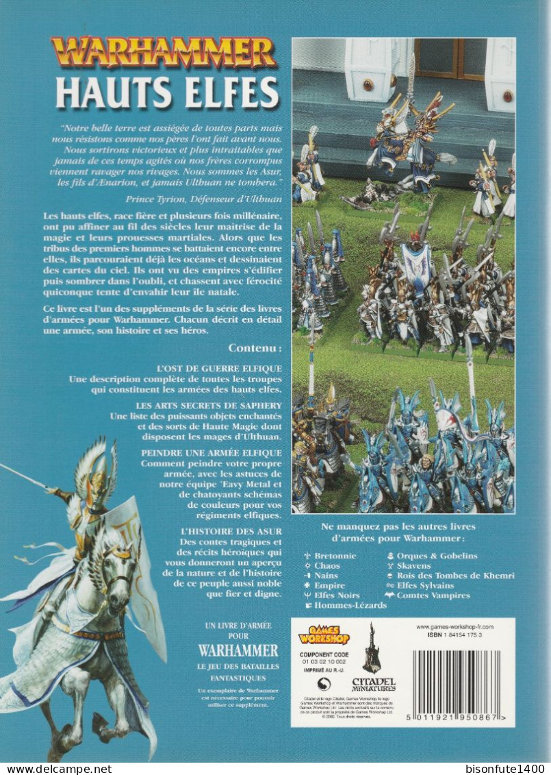 WARHAMMER : Livre De Base Pour Construire Une Armée Des Hauts Elfes Et Règles Du Jeu ( Voir Photos ) - Andere & Zonder Classificatie