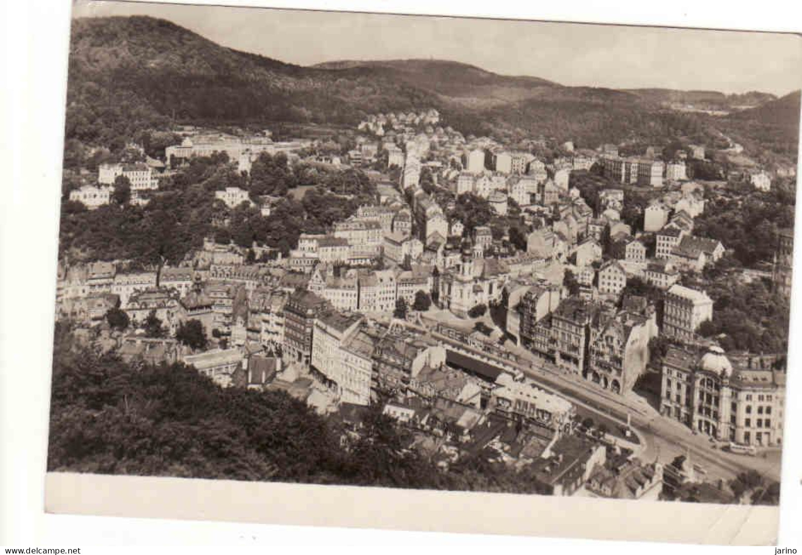 Czech Republic, Karlovy Vary 1959, Pohled Z Vyhlidky Na Jelenim Skoku, Used - Czech Republic