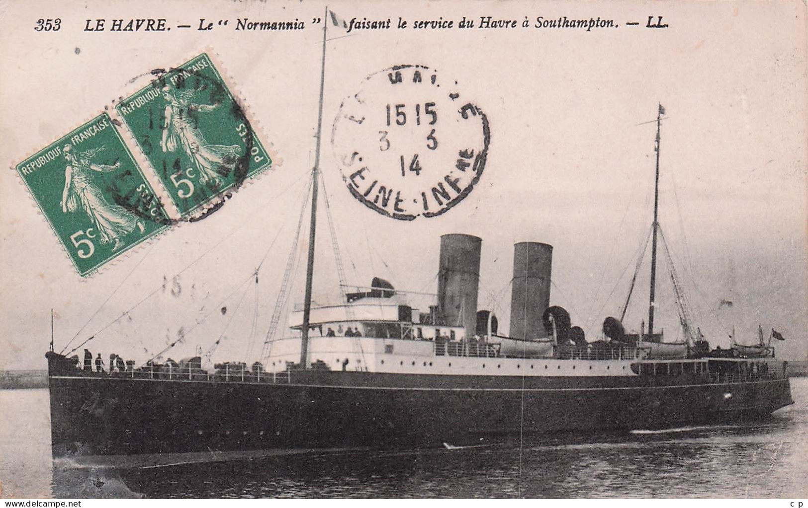Le Havre  - Le Noremania  -  CPA°J - Portuario
