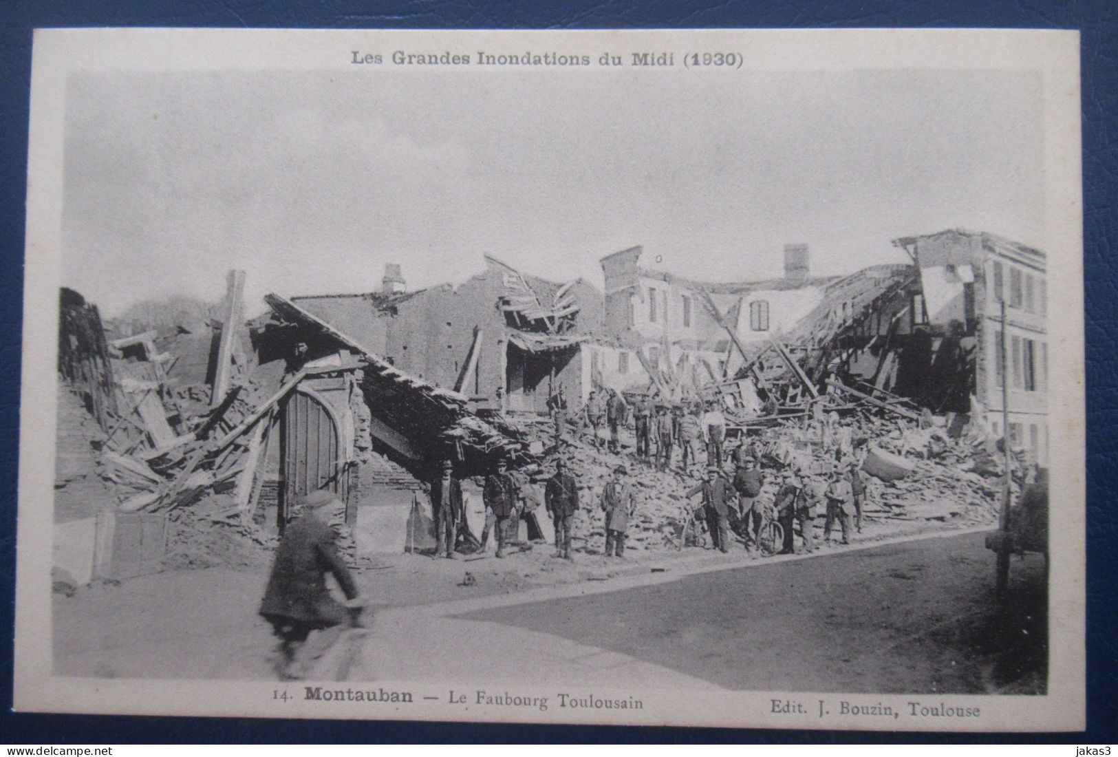 CPA  MONTAUBAN - LE FAUBOURG TOULOUSAIN - LES GRANDES INONDATIONS DE 1930 - Montauban