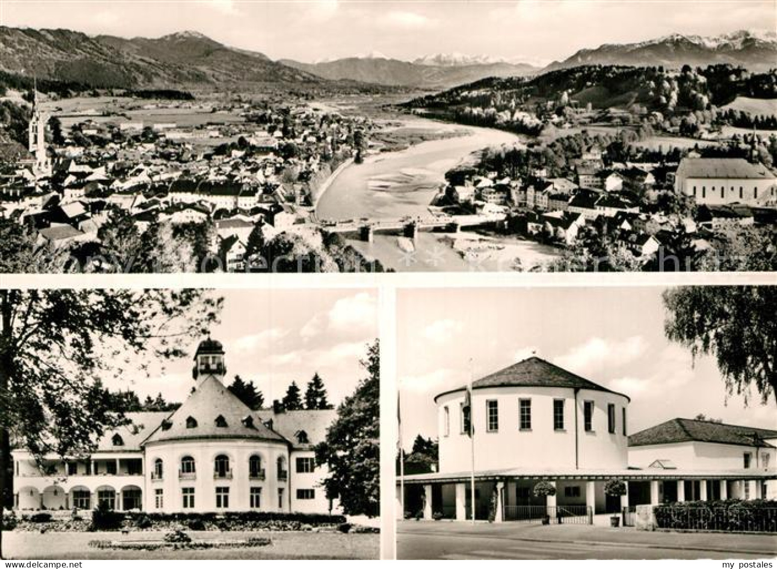 72949365 Bad Toelz Gesamtansicht Mit Alpenpanorama Kurhaus Wandelhalle Bad Toelz - Bad Tölz