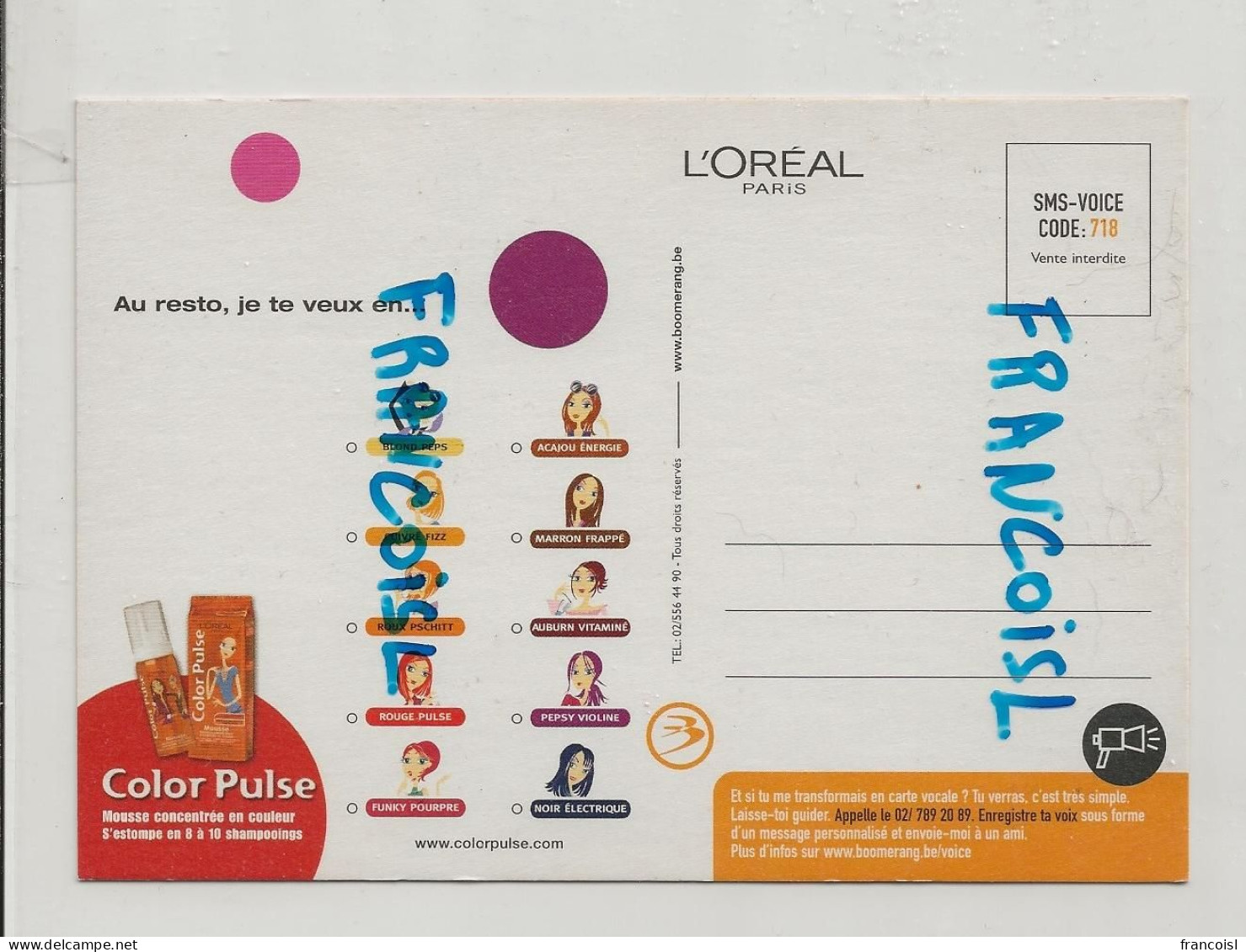 Publicité Pour La Teinture Pour Cheveux Color Pulse De L'Oréal Paris - Mode