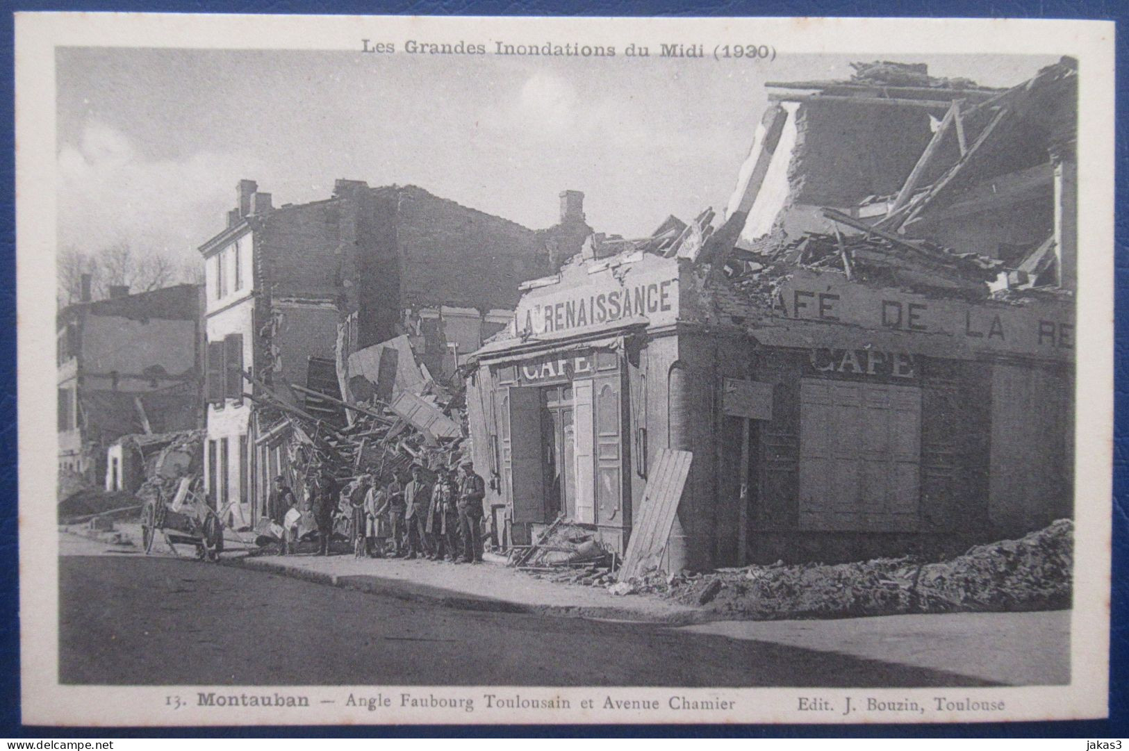 CPA  MONTAUBAN -  LES GRANDES INONDATIONS DE 1930 - ANGLE FAUBOURG TOULOUSAIN ET AVENUE CHAMIER - Montauban