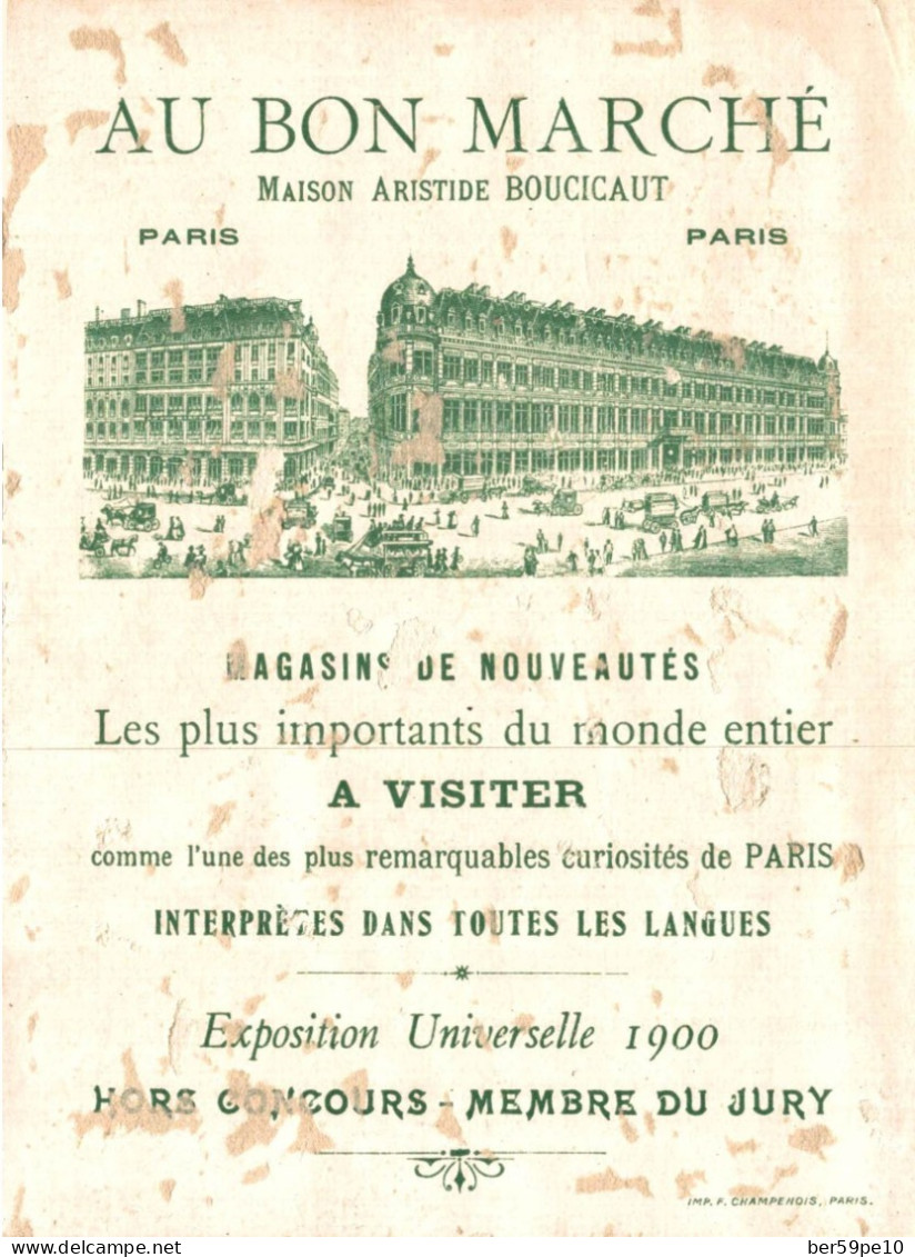 CHROMO AU BON MARCHE PARIS ROBINSON CRUSOE MON RADEAU VOGUA TRES BIEN L'ESPACE D'ENVIRON UN MILLE - Au Bon Marché