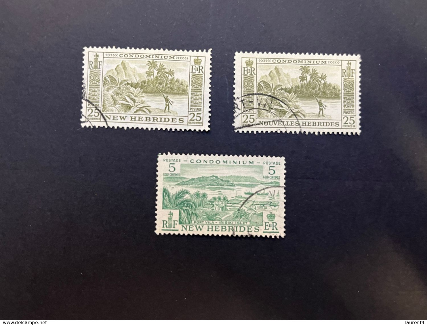 11-5-2024 (stamp) Used - New Hebrides / Nouvelle Hébrides - 3 Values (older Stamps) - Vanuatu (1980-...)