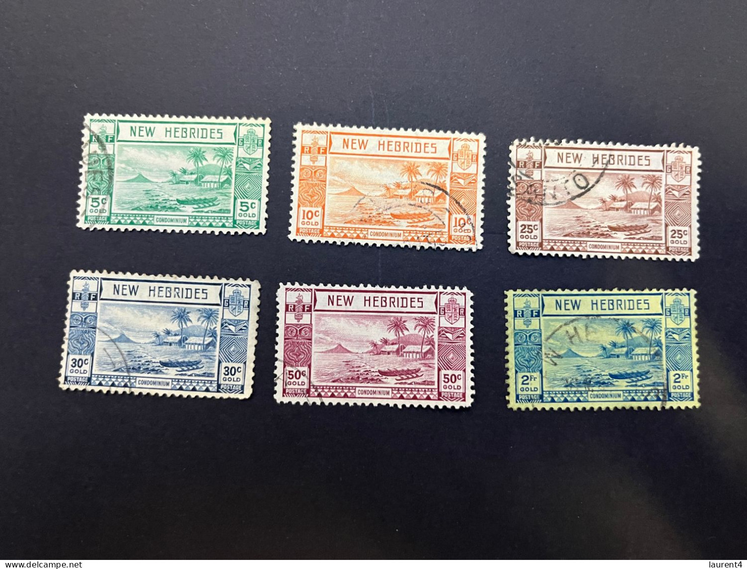 11-5-2024 (stamp) Used - New Hebrides / Nouvelle Hébrides - 6 Values (older Stamps) - Vanuatu (1980-...)