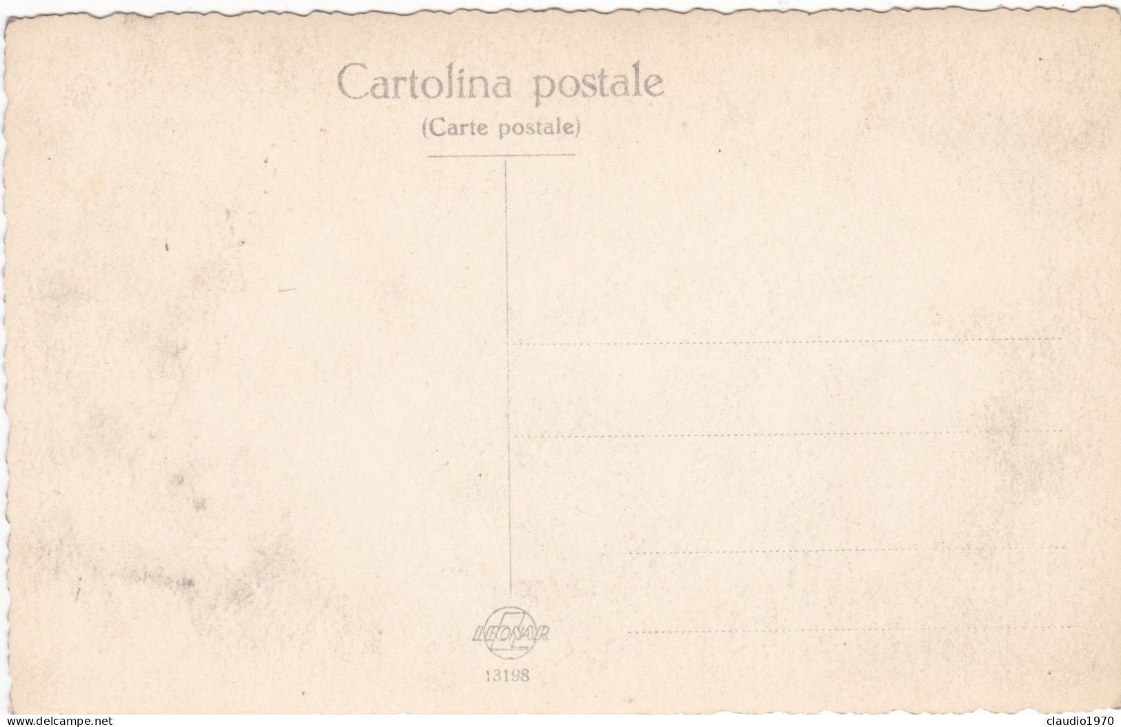 FOTOGRAFIA D' EPOCA  - CARTOLINA  - FOTOGRAFIA PERSONE ANONIMI - Unclassified