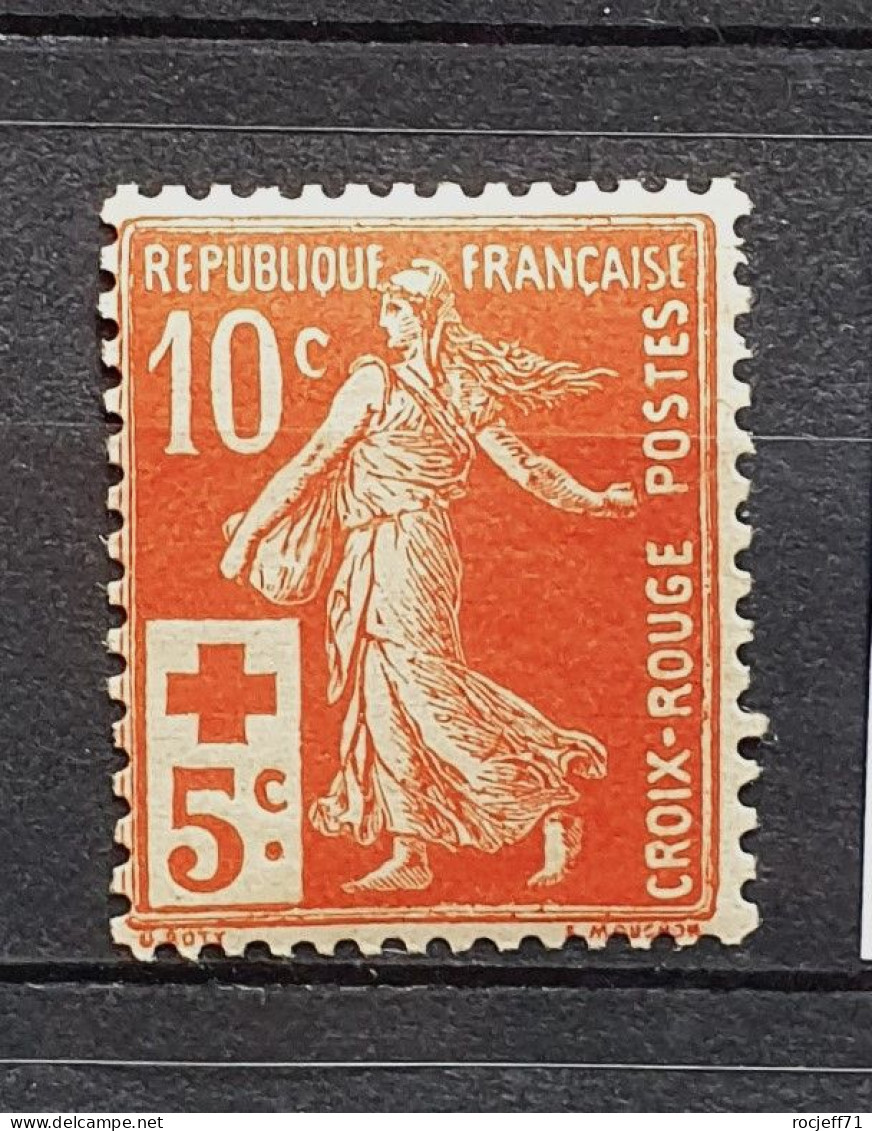 05 - 24 - France - Semeuse N° 147 * - MH - Croix Rouge De 1914 - Unused Stamps