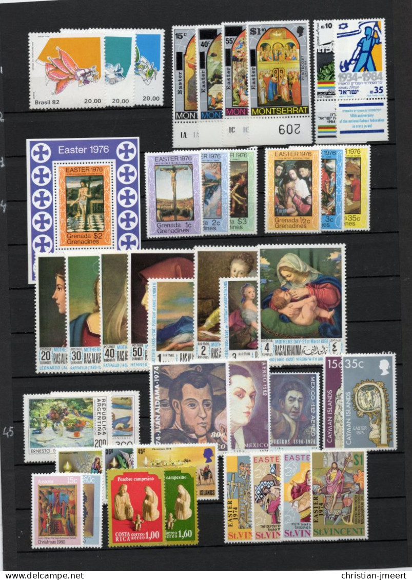 Monde Lot Avec Séries,blocs Et Timbres  Tout MNH XX - Collections (sans Albums)