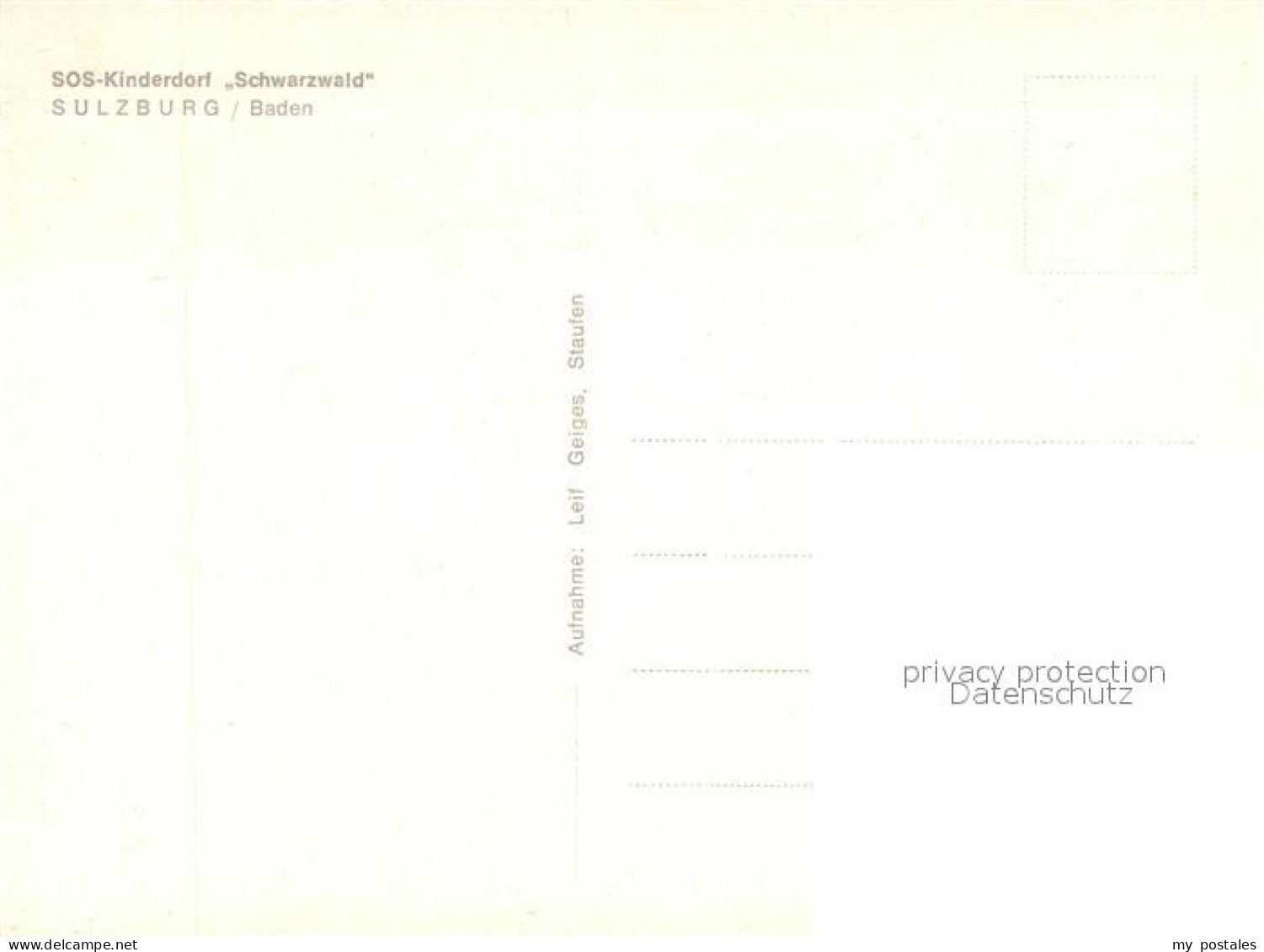 72948314 Sulzburg Freiburg SOS Kinderdorf Schwarzwald Sulzburg Freiburg - Andere & Zonder Classificatie