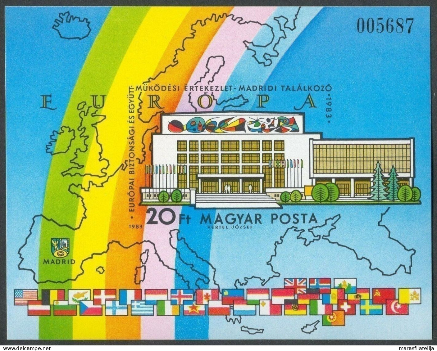 Hungary, 1983, Conference Of European Security, Imperf. Souvenir Sheet - Autres & Non Classés