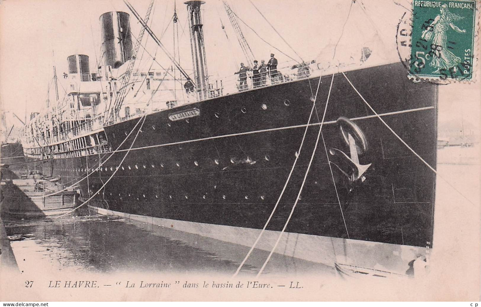 Le Havre  - La Lorraine  Dans Le Bassin De L'Eure  - CPA°J - Porto