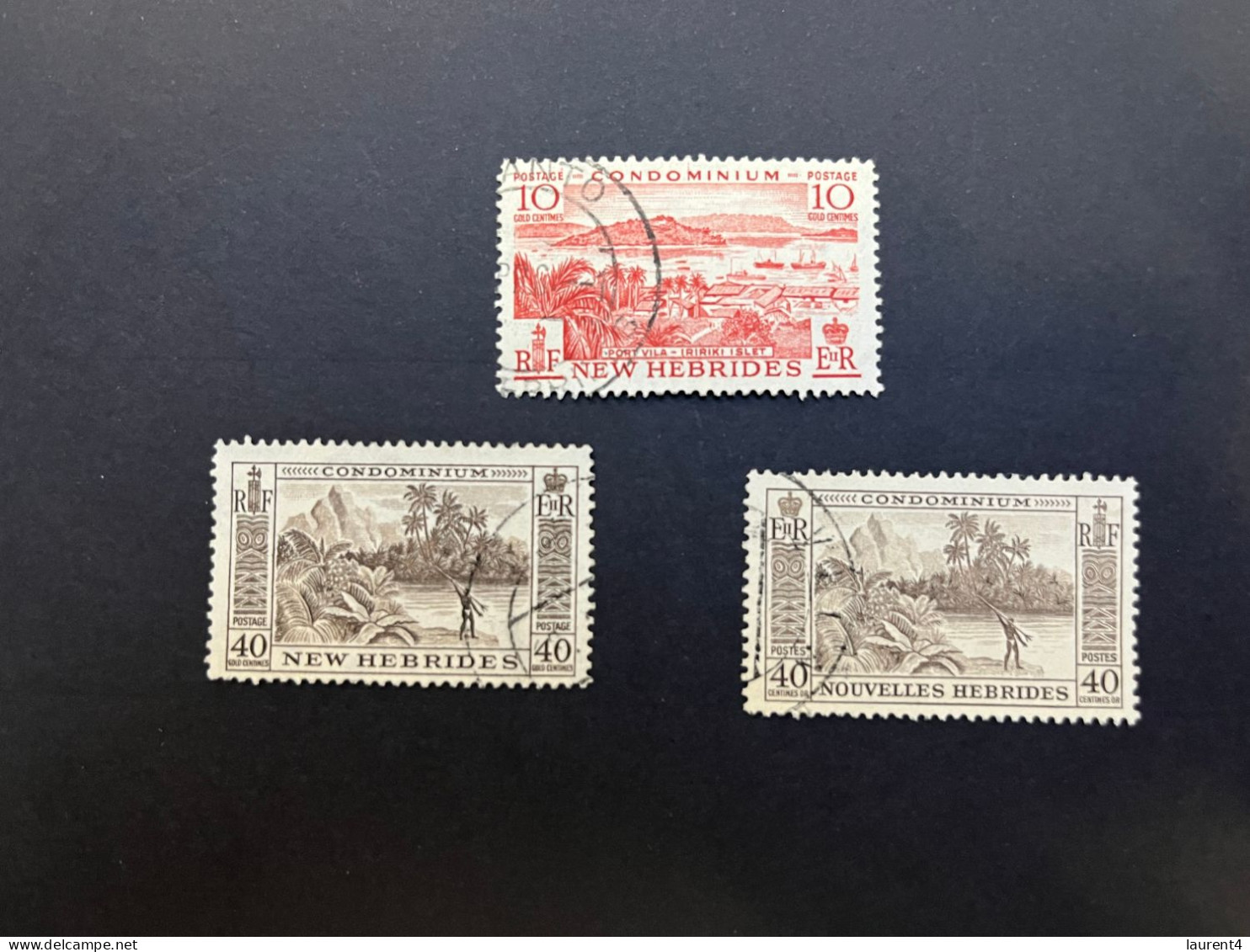 11-5-2024 (stamp) Used - New Hebrides / Nouvelle Hébrides - 3 Values (older Stamps) - Vanuatu (1980-...)