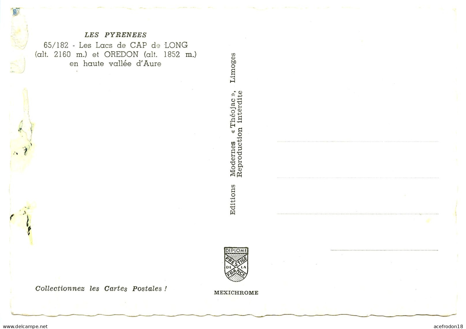 Les Lacs De Cap De Long Et Oredon En Haute Vallée D'Aure - Otros & Sin Clasificación