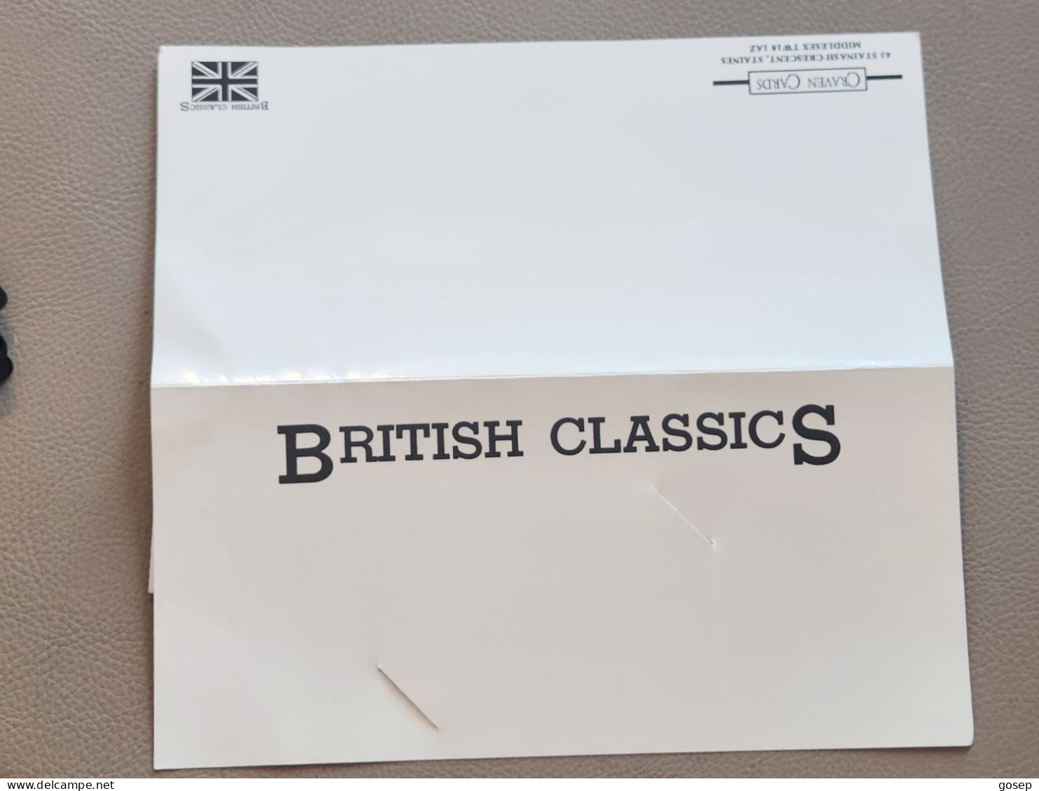 United Kingdom-(BTG-129)-British Classics-(4)-(463)(5units)(322K99300)folder(tirage-500)(price Cataloge-15.00£-mint - BT Algemene Uitgaven