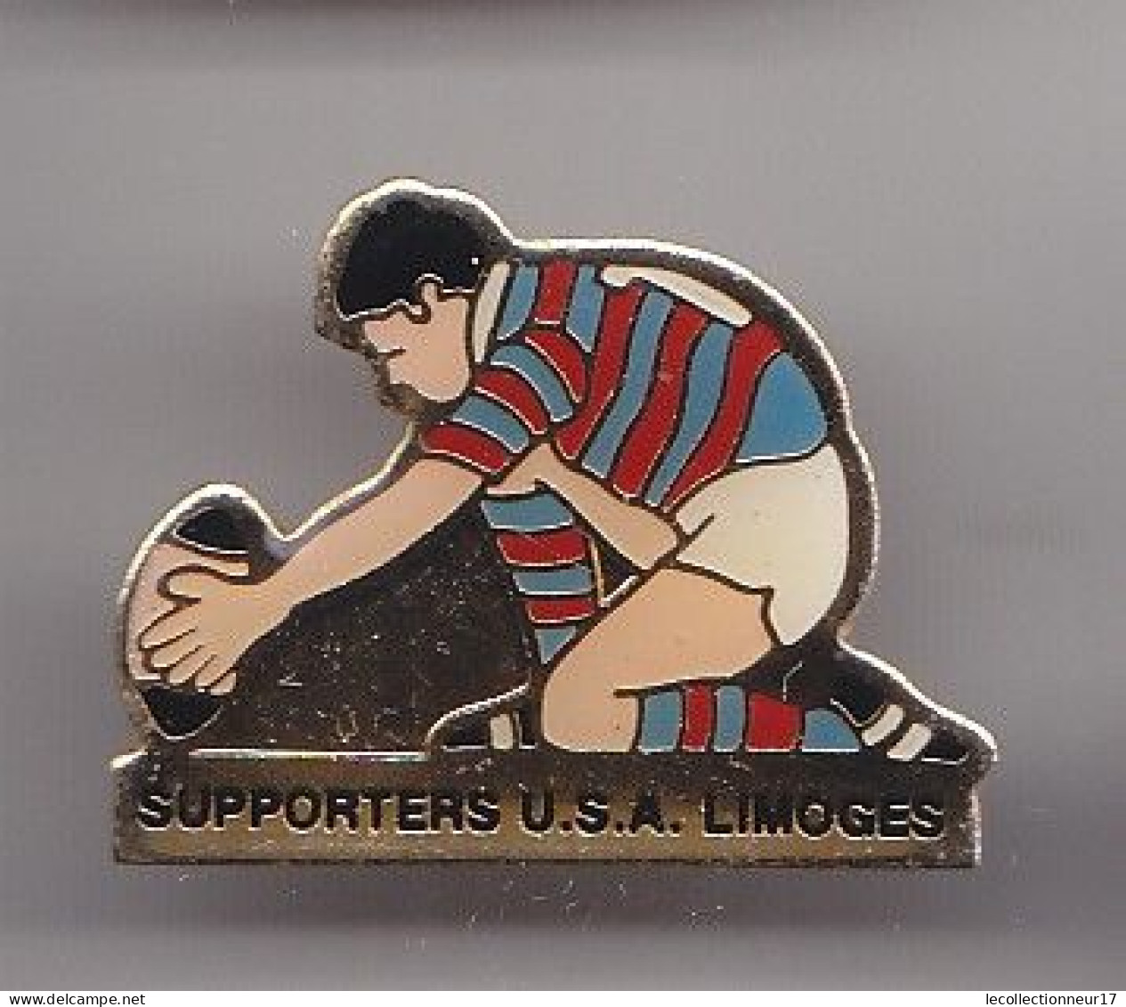 Pin's Rugby Supporters USA Limoges  Réf 8245 - Rugby