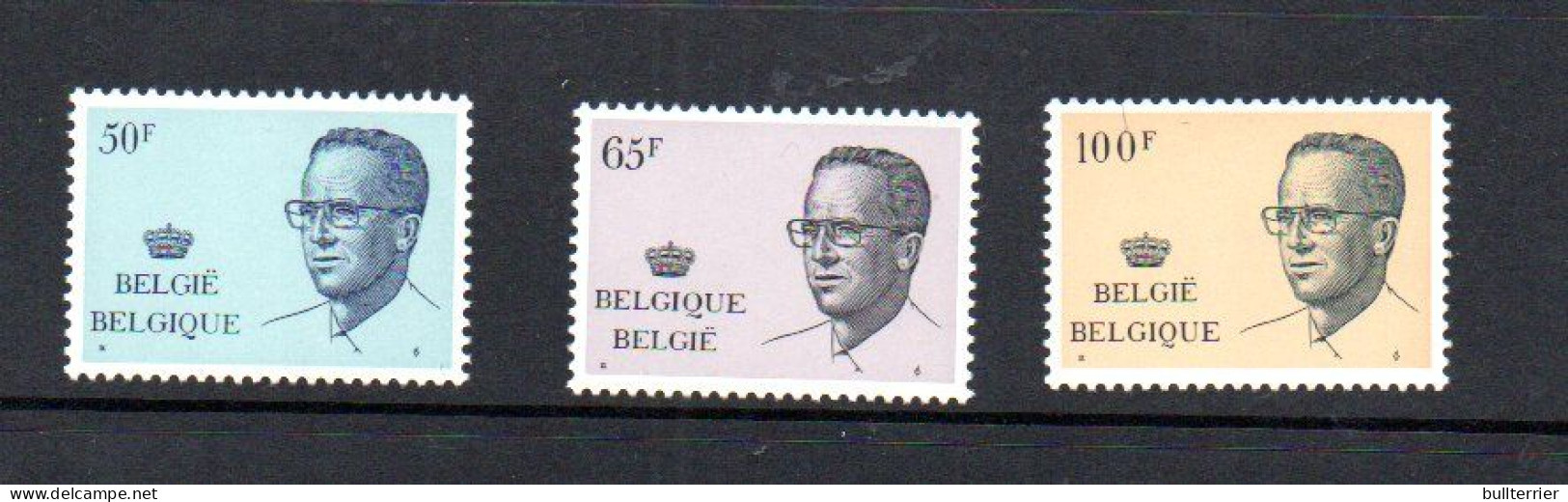 BELGIUM - 1981 - KING BAUDOIN 50FR , 65FR AND 100FR MINT NEVER HINGED  SG CAT £29.75 - Ongebruikt