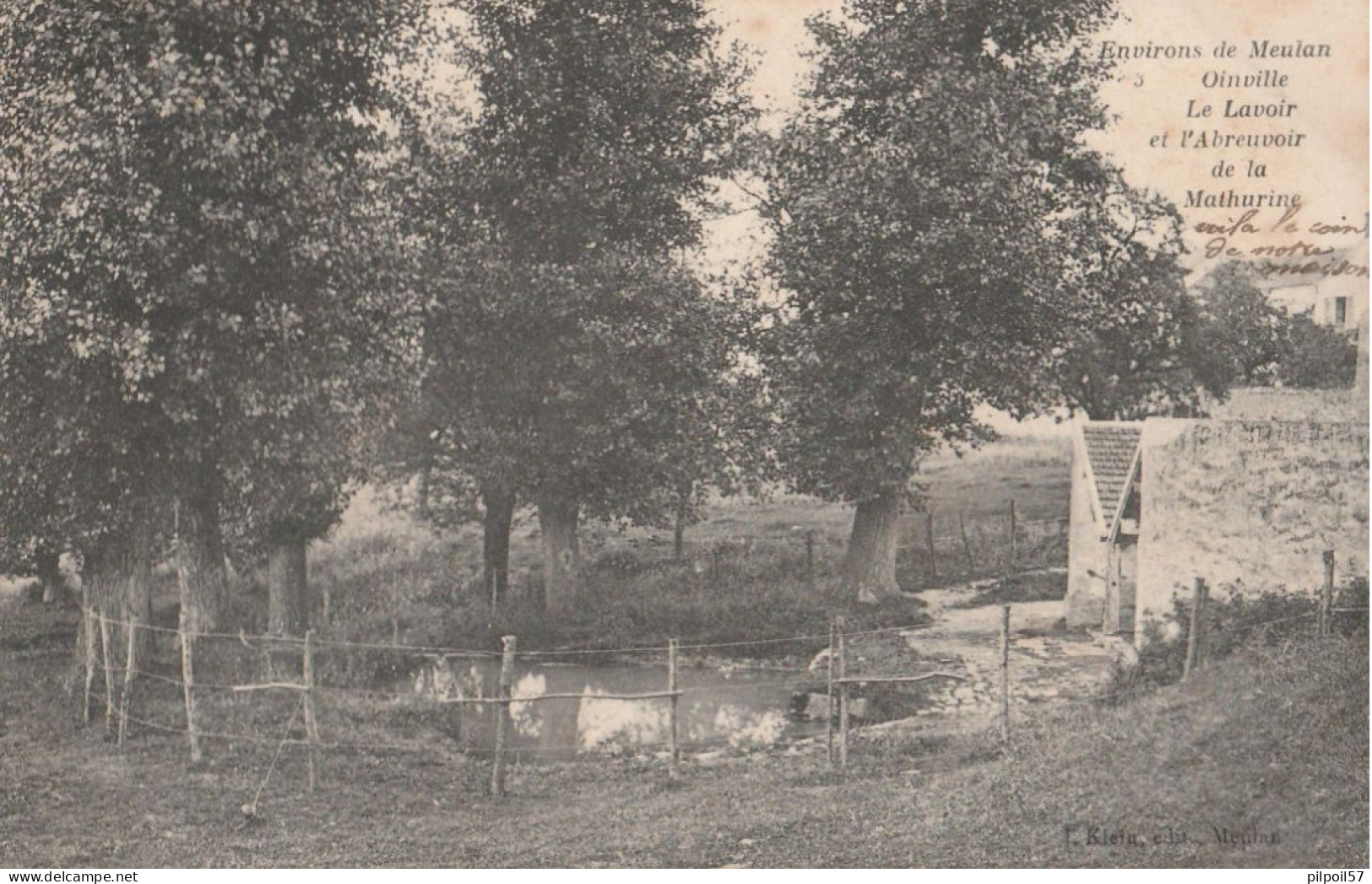 78 - OINVILLE - Environs De Meulan Oinville, Le Lavoir Et L'Abreuvoir De La Mathurine - Otros & Sin Clasificación