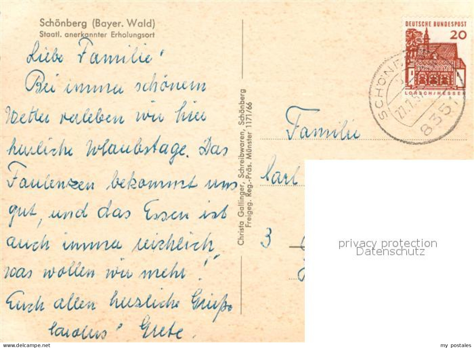 72947248 Schoenberg Bayerischer Wald Fliegeraufnahme Schoenberg - Andere & Zonder Classificatie
