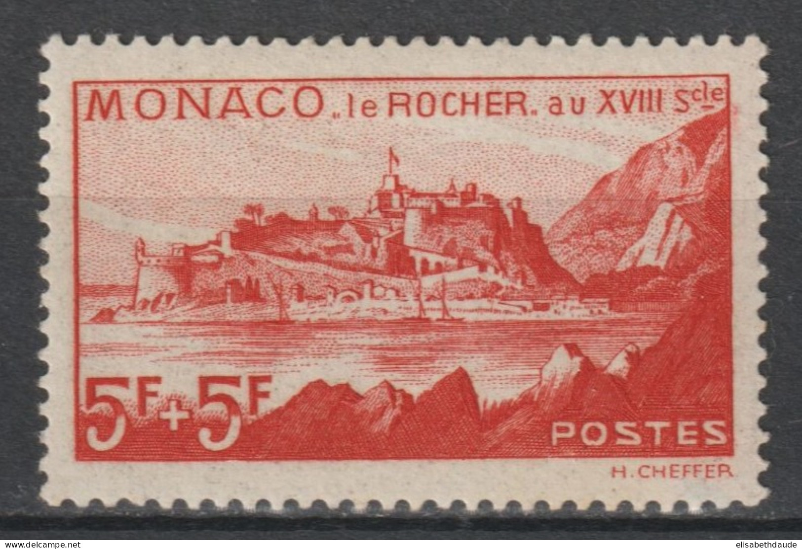 1939 - MONACO - YVERT N°194 * MLH - COTE = 90 EUR - Ungebraucht