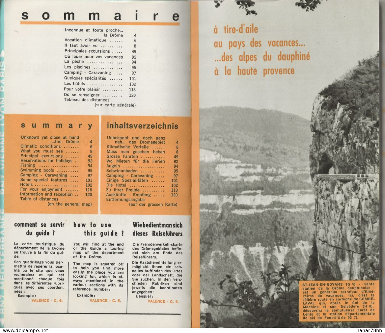 Tourisme Dans La Drôme, 1966 édité Par Le Comité Département Du Tourisme - Tourisme