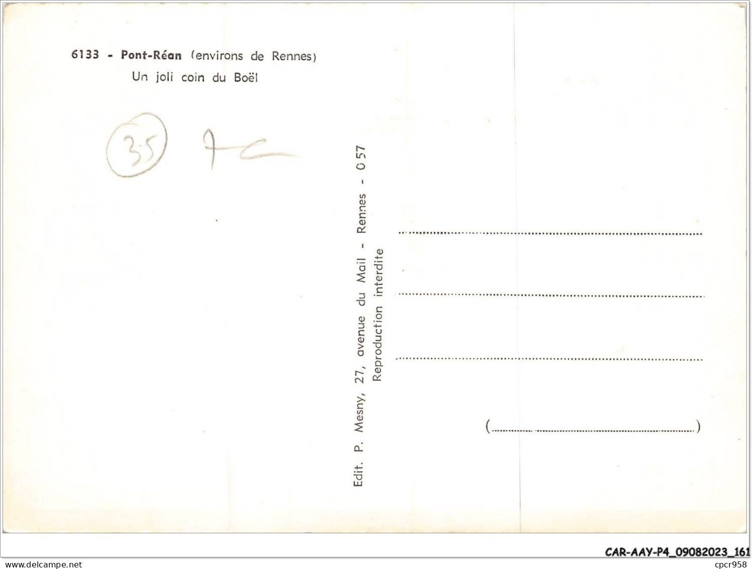 CAR-AAYP4-35-0297 - PONT-REAN - Un Joli Coin Du Boel - Sonstige & Ohne Zuordnung