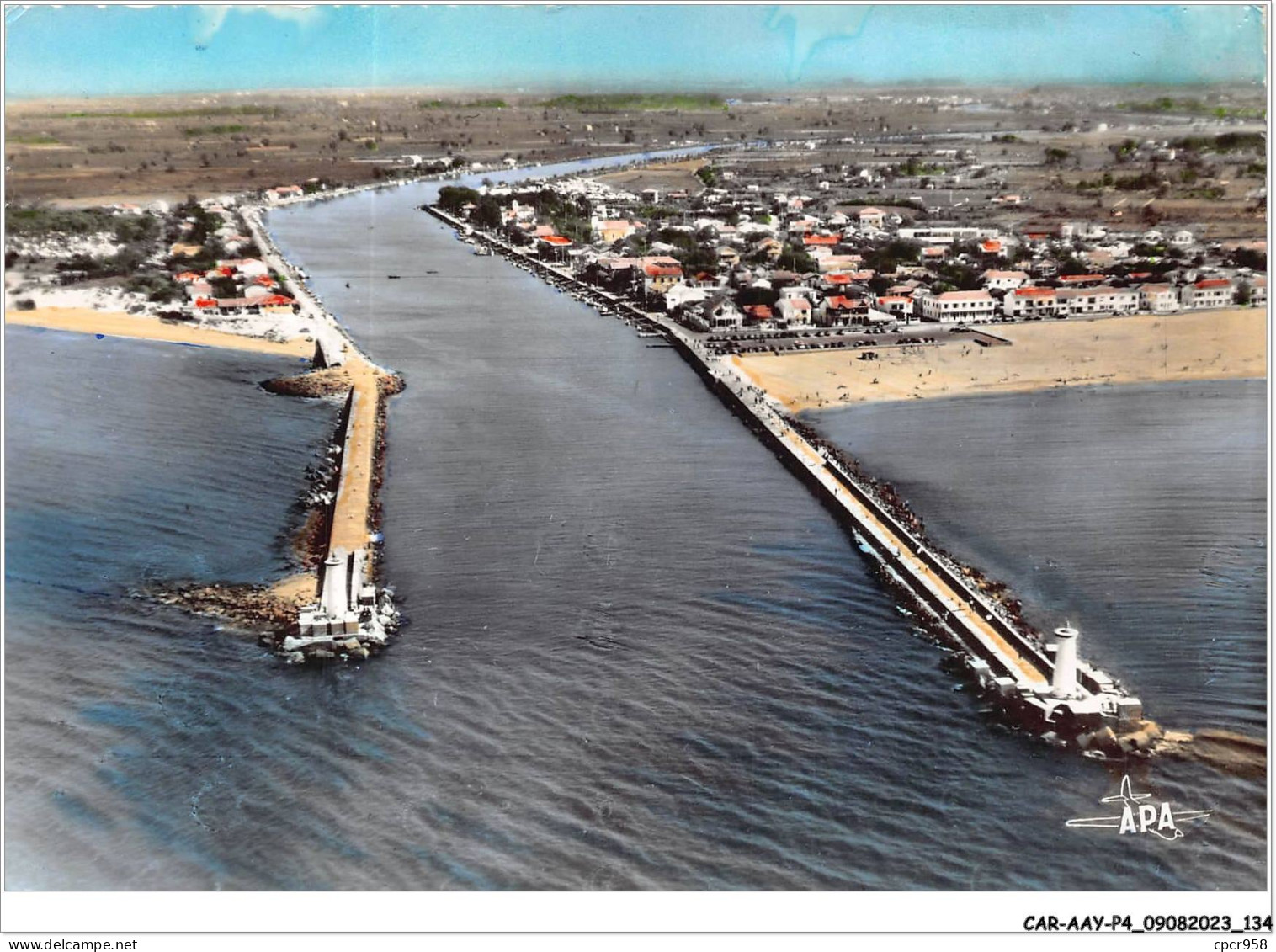 CAR-AAYP4-34-0284 - EN SURVOLANT L'HERAUT - AGDE Vue Aerienne Et Embouchure De L'herault - Agde