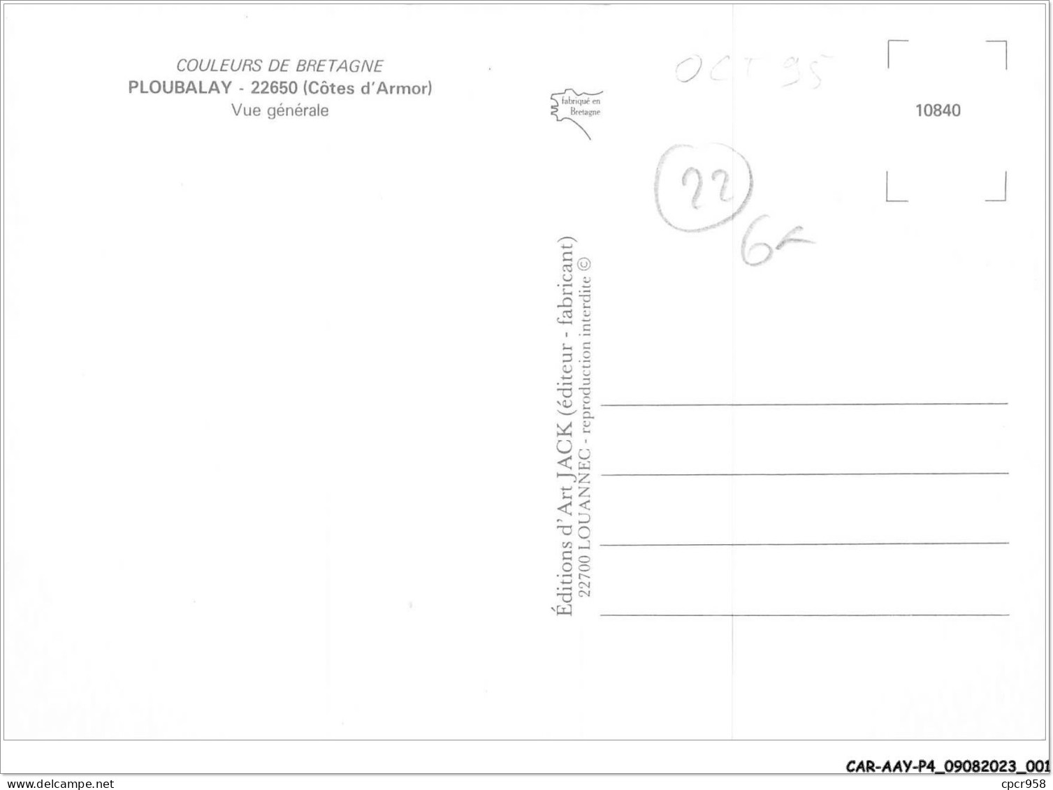 CAR-AAYP4-22-0217 - PLOUBALAY - Vue Generale - Otros & Sin Clasificación