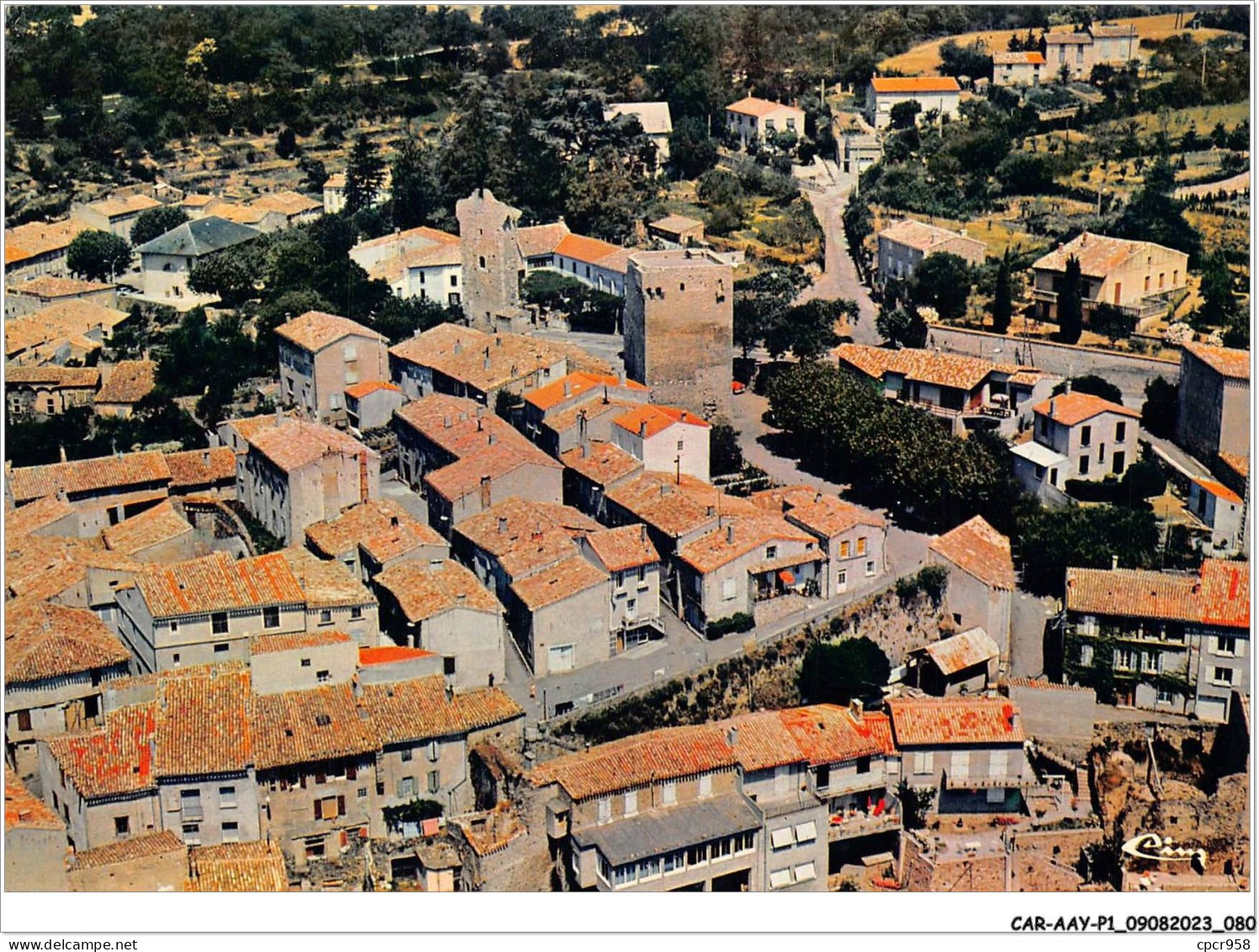 CAR-AAYP1-11-0041 - SAISSAC - Vue Aerienne - Le Faubourg D'autan Et Le Chateau Feodal - Otros & Sin Clasificación