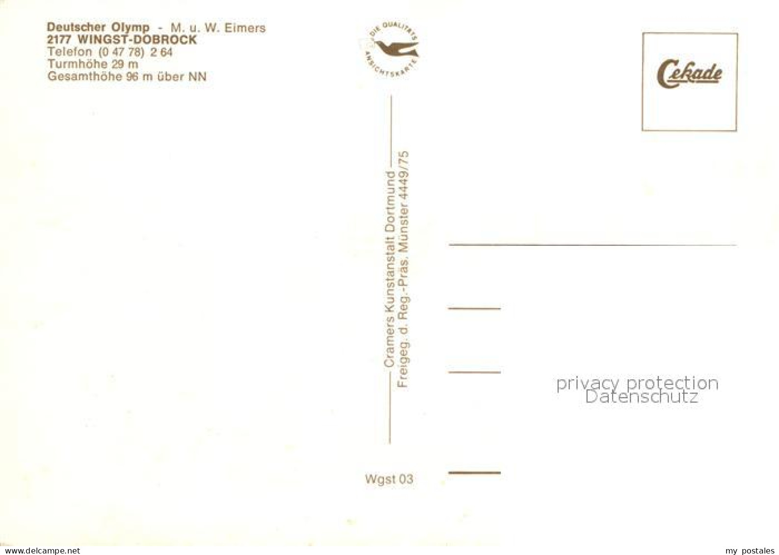 72947110 Dobrock Fliegeraufnahme Deutscher Olymp Wingst - Sonstige & Ohne Zuordnung