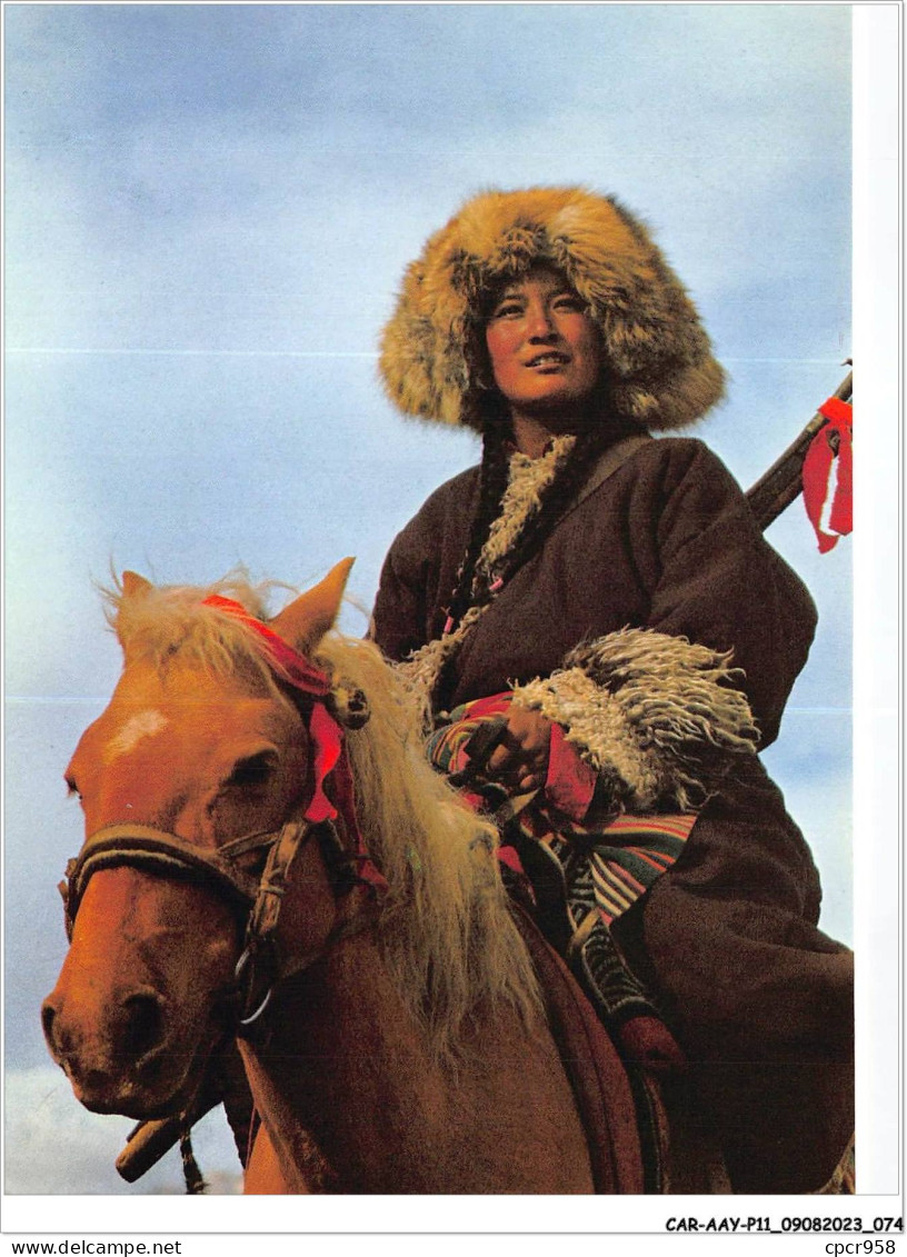 CAR-AAYP11-CHINE-0818 - A Tibetan Rider - The Tibetans Live In The Tibet Autonomous - Chine