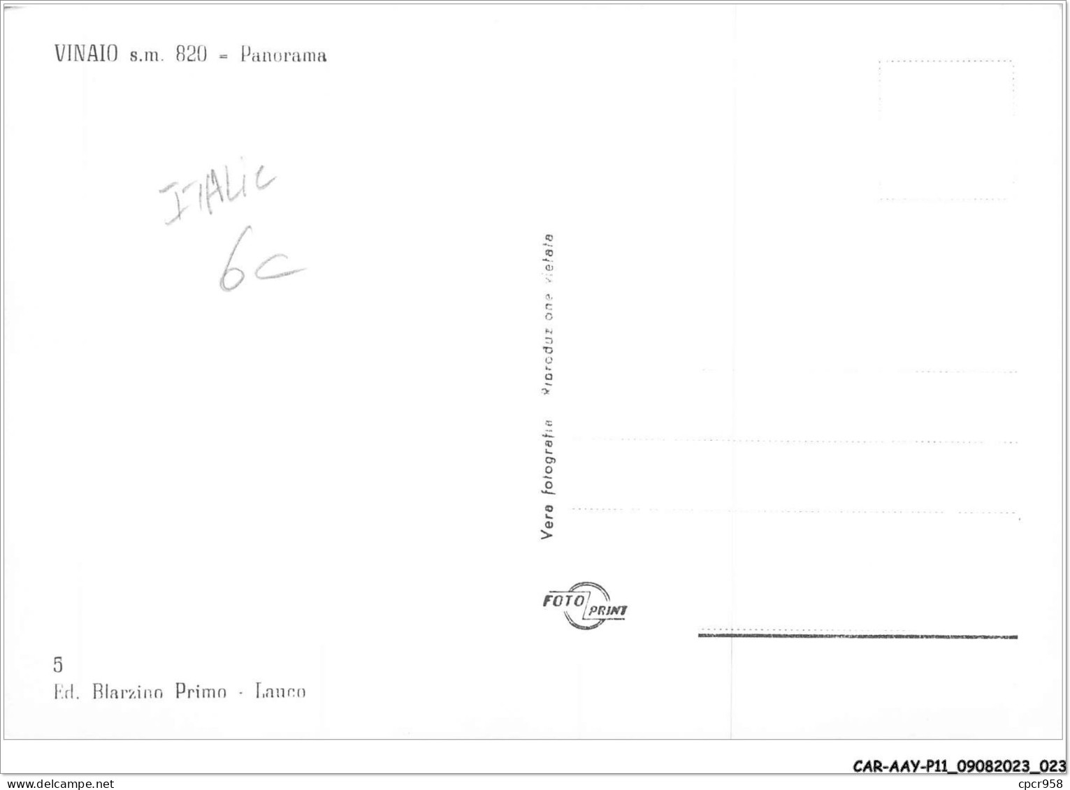 CAR-AAYP11-ITALIE-0792 - VINAIO - Panorama - Andere & Zonder Classificatie