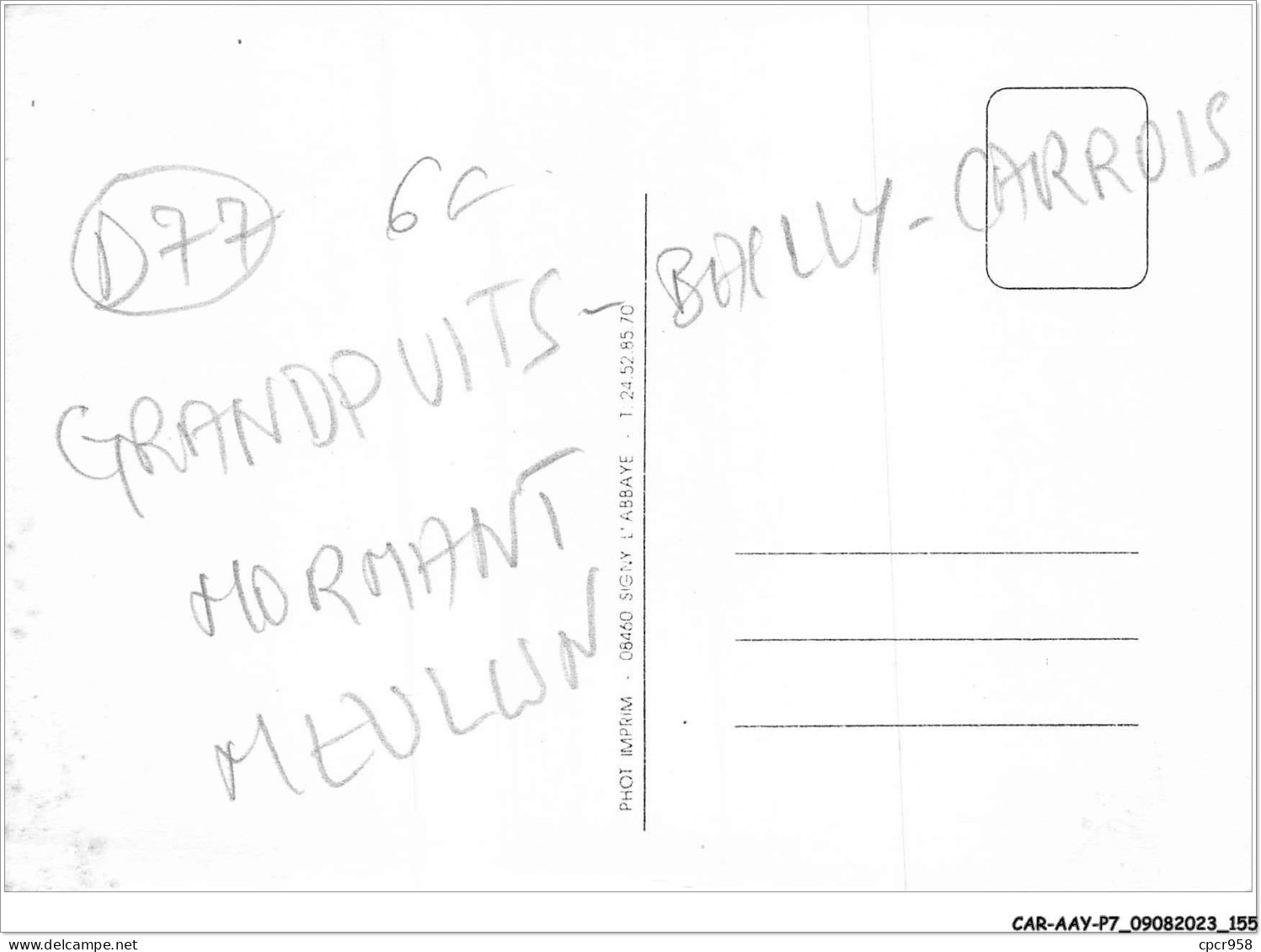 CAR-AAYP7-77-0535 - GRANDPUITS-BAILLY-CARROIS - MORMANT - MTULUN - Sonstige & Ohne Zuordnung