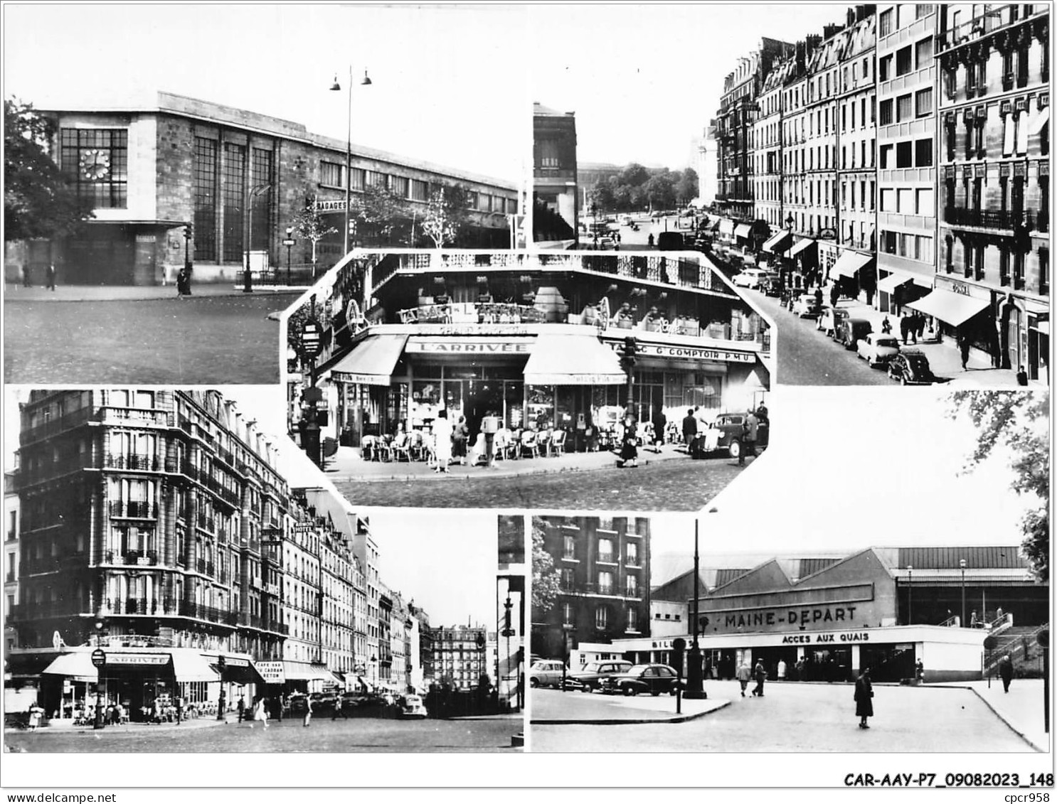 CAR-AAYP7-75-0532 - PARIS - Gare Maine Arrivée - Rue De L'arrivée - Tabac De L'arrivée - Mehransichten, Panoramakarten