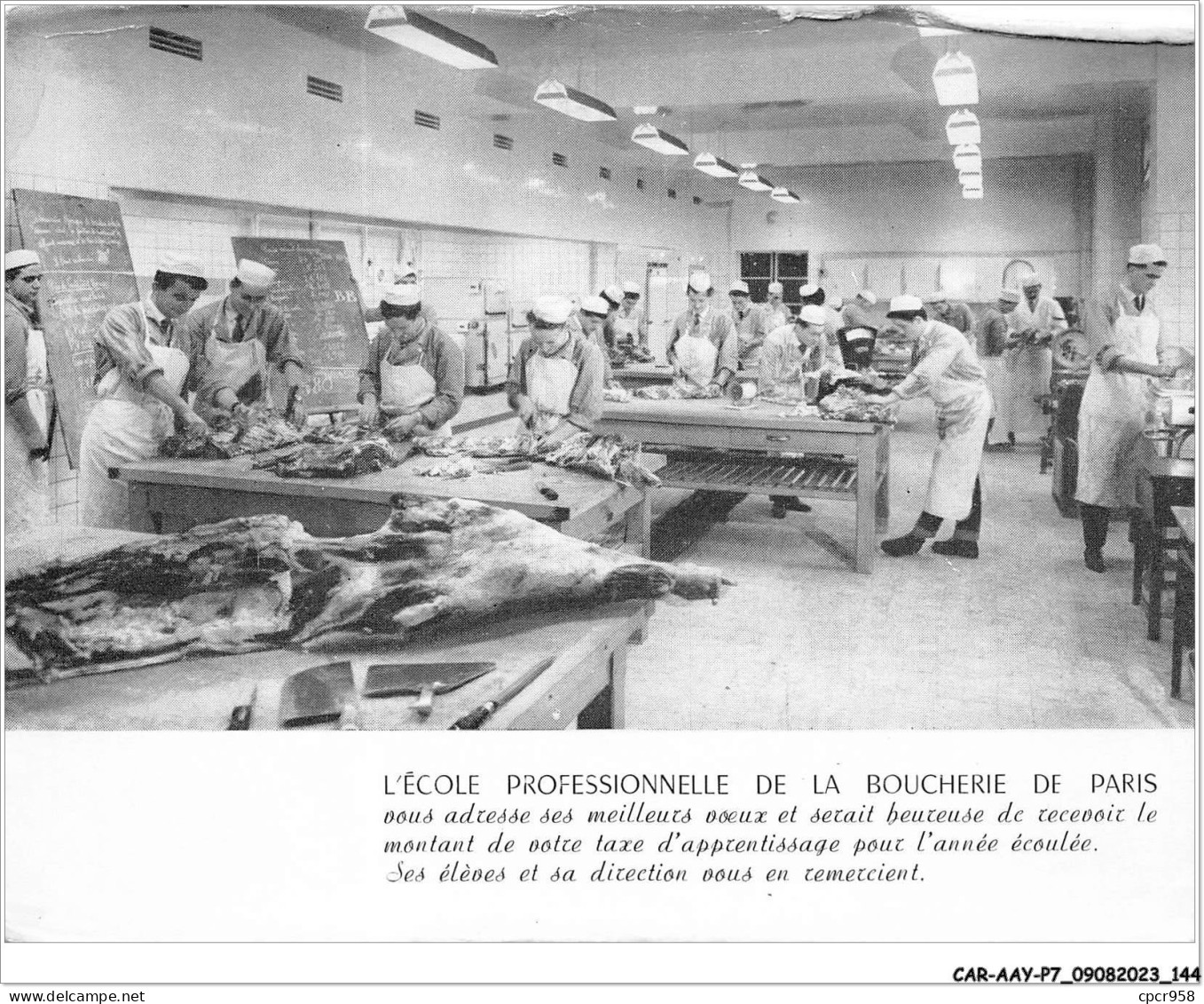 CAR-AAYP7-75-0530 - L'ECOLE PROFESSIONNELLE DE LA BOUCHERIE DE PARIS - Enseignement, Ecoles Et Universités