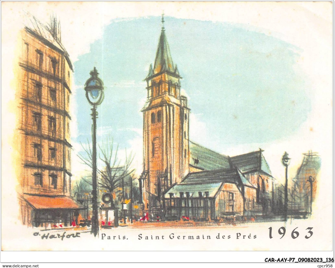 CAR-AAYP7-75-0526 - PARIS Saint Germain Des Pres 1963 - Places, Squares