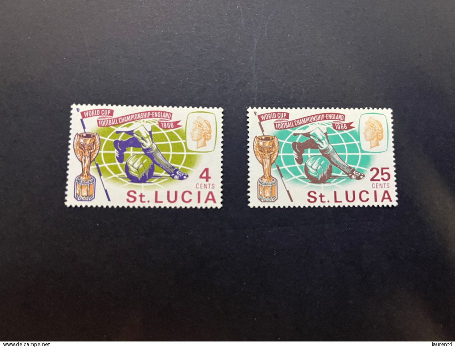 11-5-2024 (stamp)  Mint / Neuf -  World Cup Football 1966 - St Lucia Island - 1966 – Inghilterra