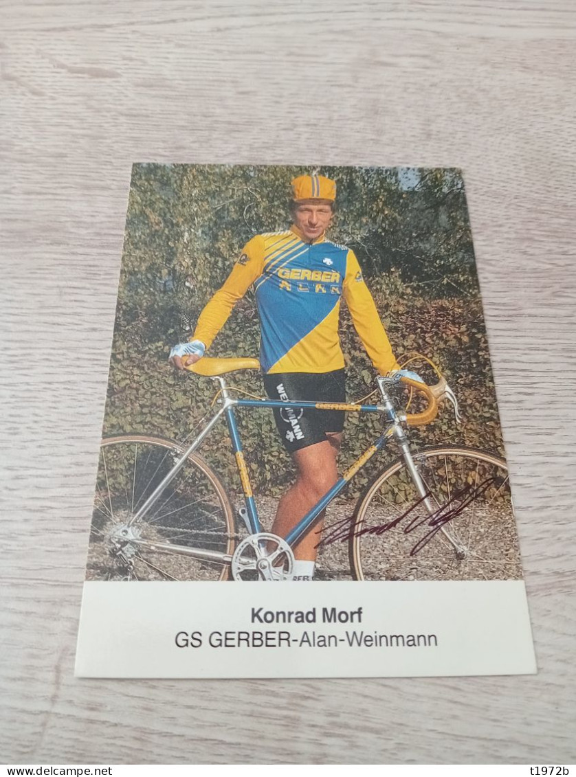 Signé Cyclisme Cycling Ciclismo Ciclista Wielrennen Radfahren MORF KONRAD 1989) - Wielrennen