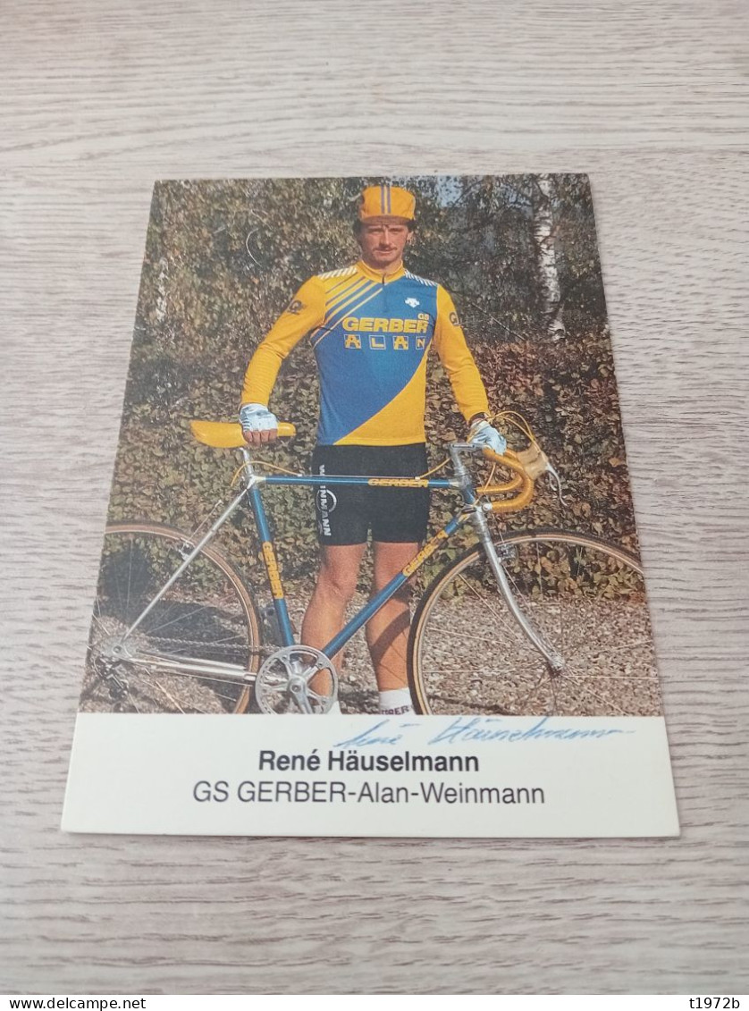 Signé Cyclisme Cycling Ciclismo Ciclista Wielrennen Radfahren HÄUSELMANN RENÉ 1989) - Ciclismo