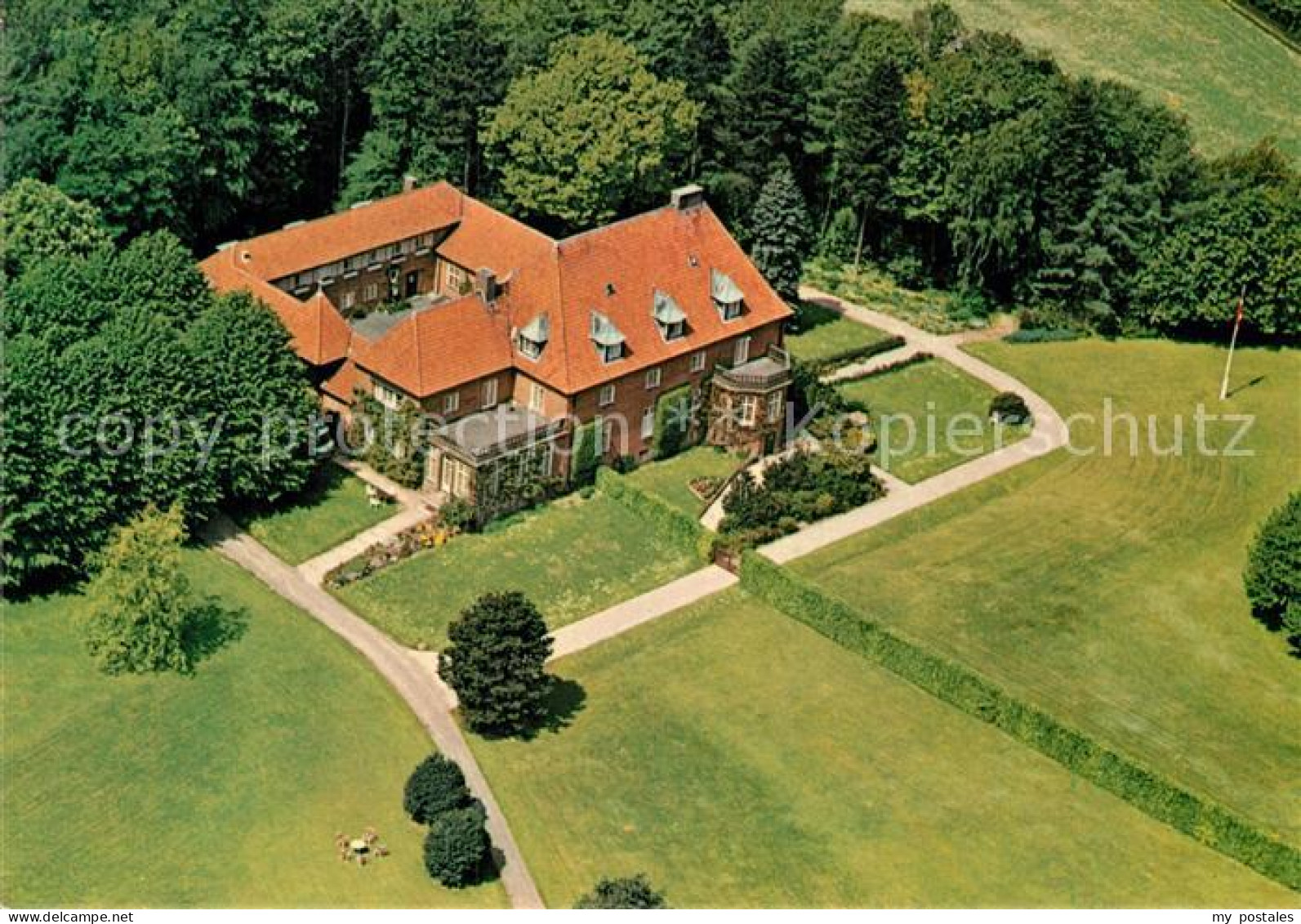 72946953 Birkerød Fliegeraufnahme Kloster Asebakken Birkerød - Danemark