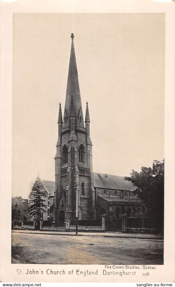 CPA AUSTRALIE / St.JOHN'S CHURCH OF ENGLAND / DARLINGHURST - Altri & Non Classificati