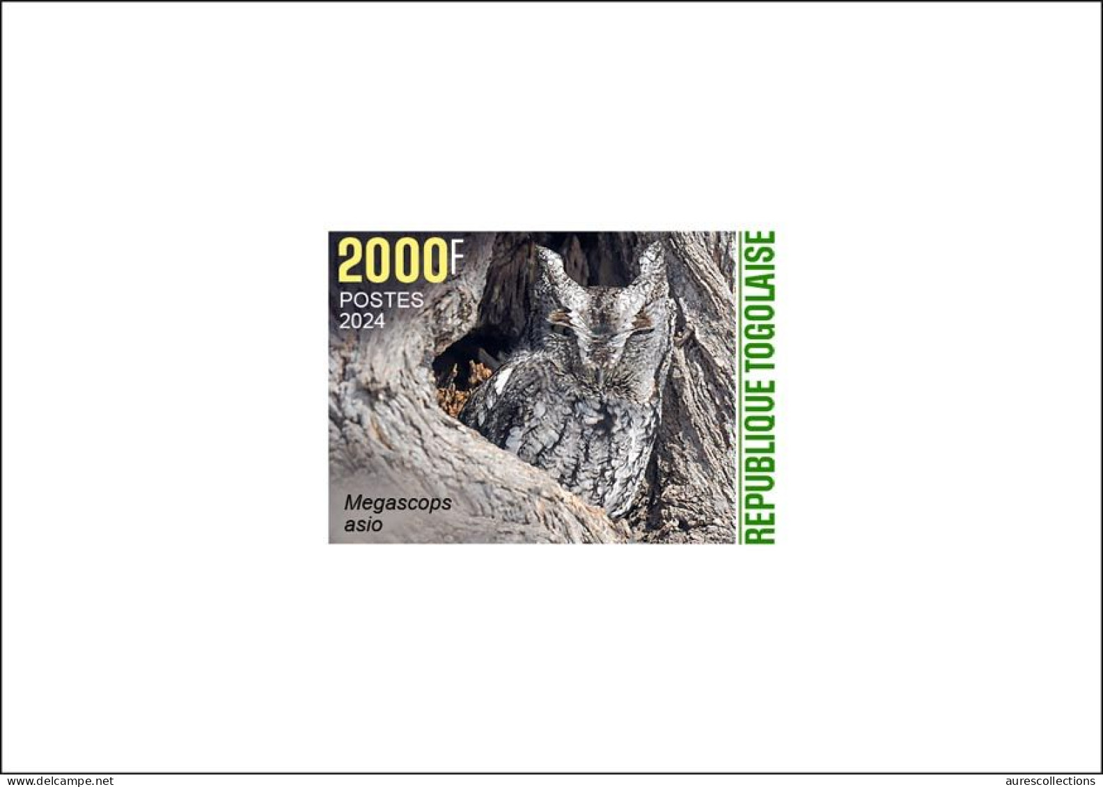 TOGO 2024 DELUXE PROOF - CAMOUFLAGE - OWL OWLS HIBOU HIBOUX - BIRDS OISEAUX - Owls