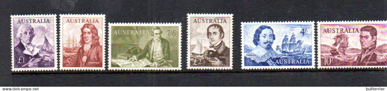 EXPLORERS - AUSTRALIA - 1963- NAVIGATORS SET OF 6 NEVER HINGED  SG CAT £126 - Explorers